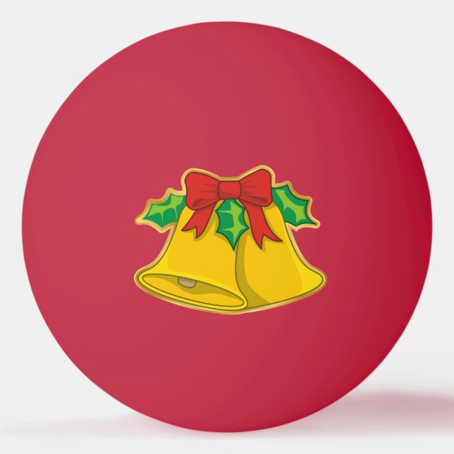Bolinha De Ping Pong Sinos de Natal (Frente)