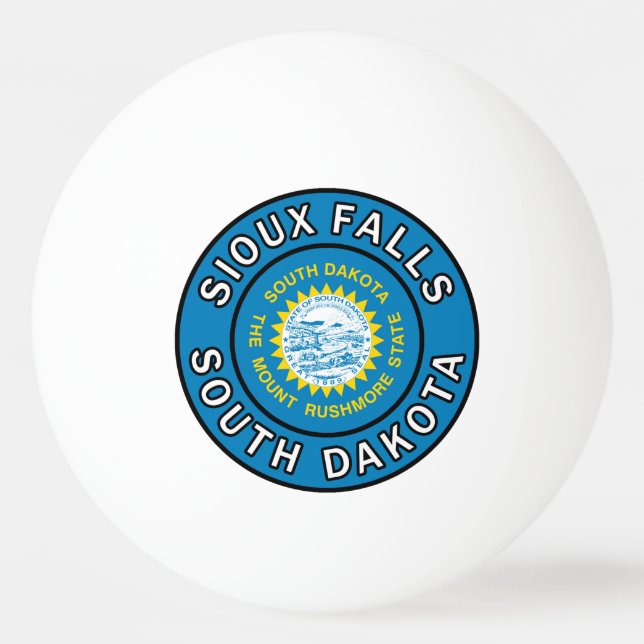 Bolinha De Ping Pong Sioux Falls Dakota do Sul (Frente)