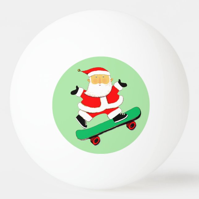 Bolinha De Ping Pong Skateboard Natal (Frente)