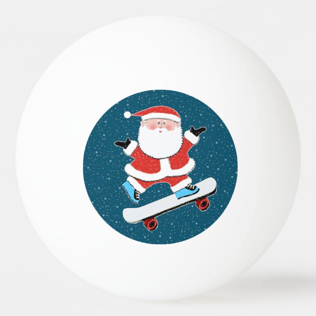 Bolinha De Ping Pong Skateboard Natal (Frente)