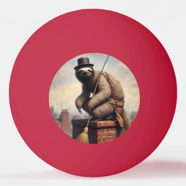 Bolinha De Ping Pong Sloth Chimney Sweep (Frente)