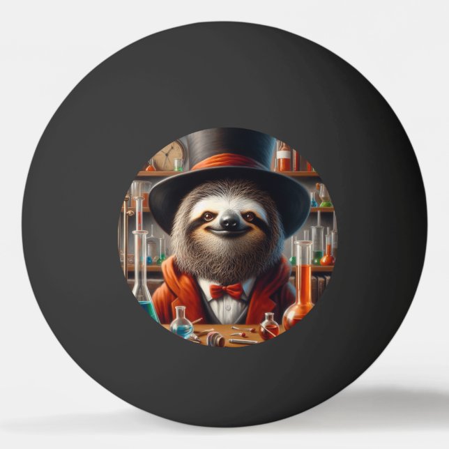 Bolinha De Ping Pong Sloth Mad Scientist (Frente)