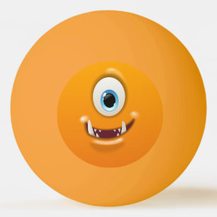 Bolinha De Ping Pong Smiley One-Eyed Monster Personalize