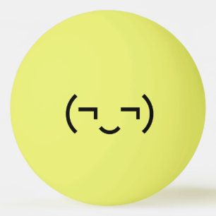 Bolinha De Ping Pong Smug Emoticon (‿)