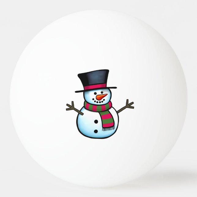 Bolinha De Ping Pong Snowman (Frente)