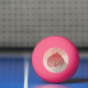 Bolinha De Ping Pong Sombra Coral