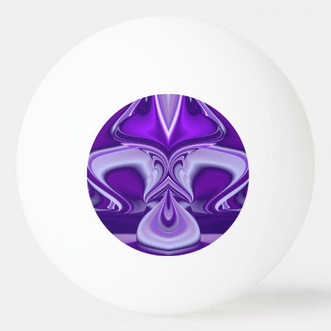 Bolinha De Ping Pong Sonhos de Arco-Íris de Flor Roxo (Verso)