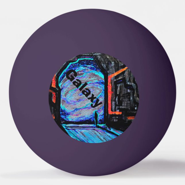 Bolinha De Ping Pong Sozinho com o Abismo Brilhante (Frente)