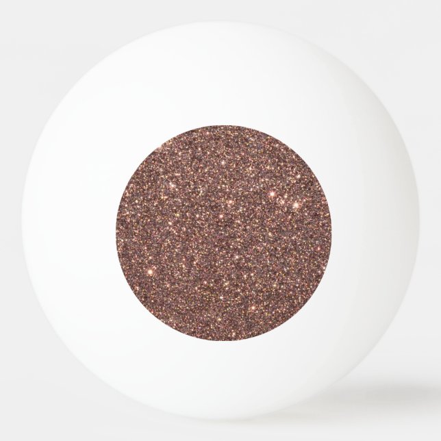 Bolinha De Ping Pong Sparkles de bronze do brilho (Frente)