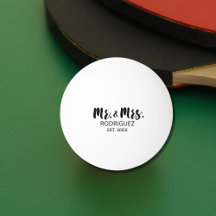 Sr. e Sra. Modern Brush Font Presente de Casamento