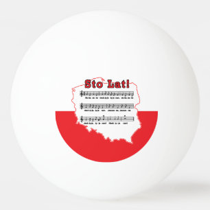Bolinha De Ping Pong Sto Lat! Mapa Polonês da Música