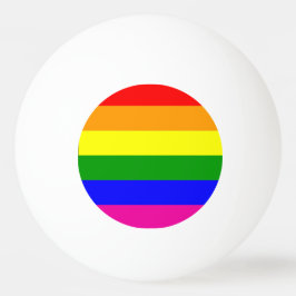 Bolinha De Ping Pong Stripes Arco-íris