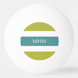 Bolinha De Ping Pong Stripes Padrões monograma personalizado esferas de