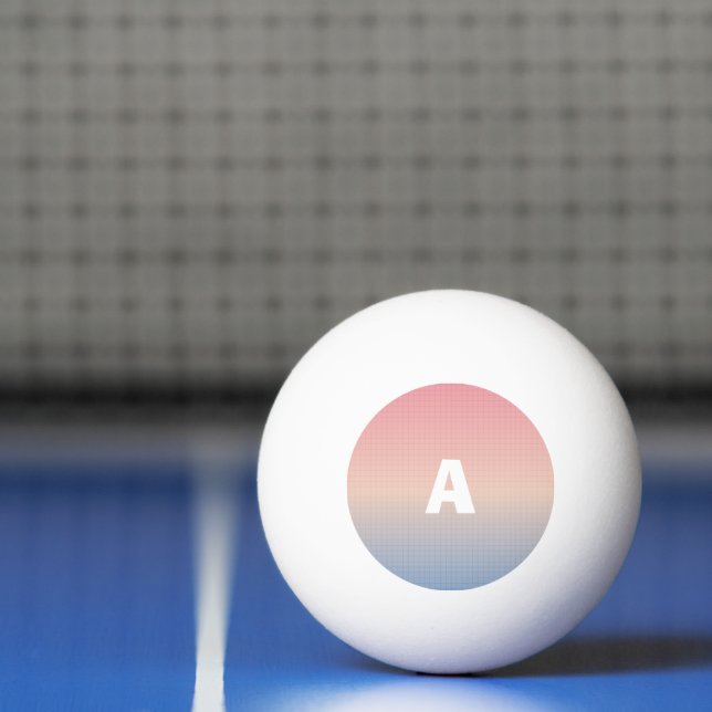 Bolinha De Ping Pong Sua carta Neon Dawn personalizada (Líquido)