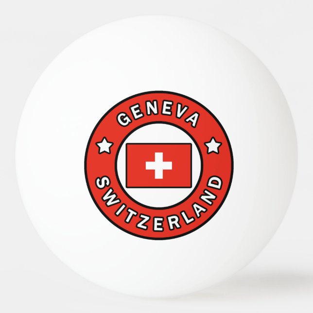 Bolinha De Ping Pong Suiça de Genebra (Frente)