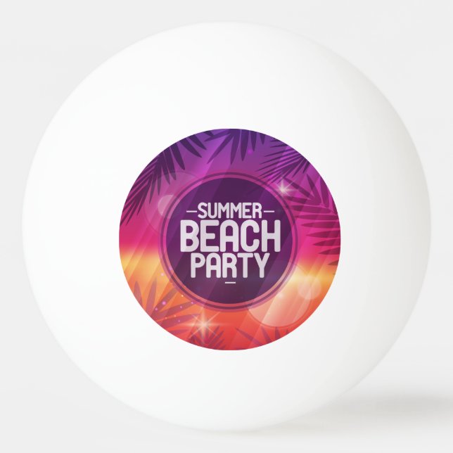 Bolinha De Ping Pong Summer Beach Party Night (Frente)