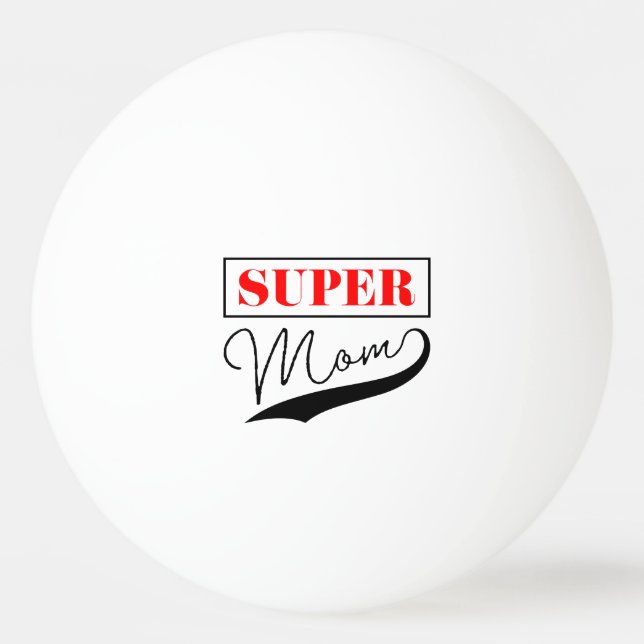 Bolinha De Ping Pong Super Mãe (Frente)
