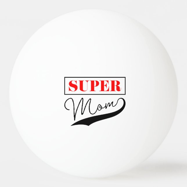 Bolinha De Ping Pong Super Mãe (Frente)