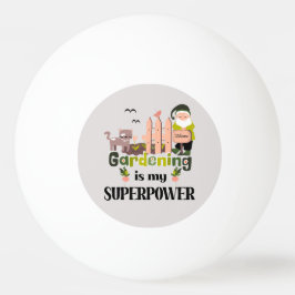 Bolinha De Ping Pong Superpotência de jardinagem, jardineiro-cúmulo