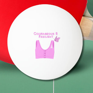 Bolinha De Ping Pong Sutiã Corajoso e Resiliente para Câncer de Mama