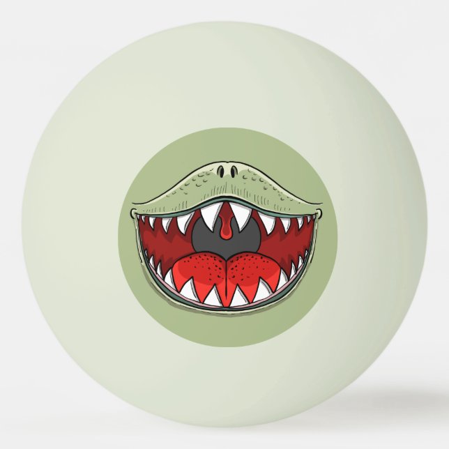 Bolinha De Ping Pong T-rex Dinossaur Mouth Kids Cartoon (Frente)