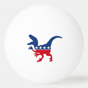 Bolinha De Ping Pong T-Rex Patriótico Anti-Política
