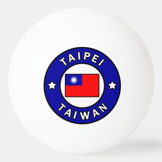 Bolinha De Ping Pong Taipei Taiwan (Frente)