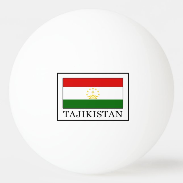 Bolinha De Ping Pong Tajiquistão (Frente)