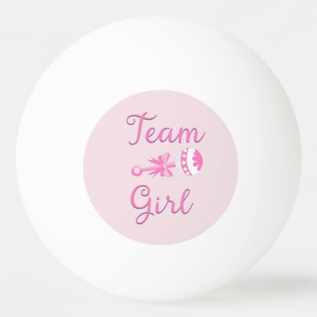 Bolinha De Ping Pong Team Girl com Rattle (Frente)