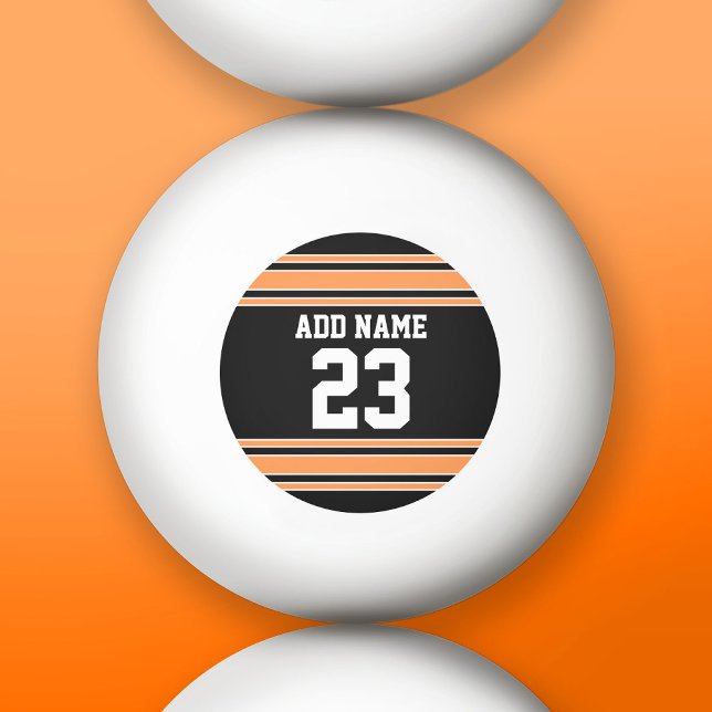 Bolinha De Ping Pong Team Jersey com nome e número personalizados (Custom Ping Pong Balls)