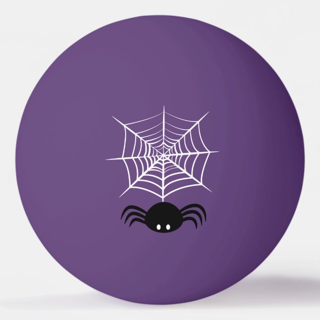 Bolinha De Ping Pong Teia de Aranha de Halloween  (Frente)