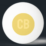 Bolinha De Ping Pong Tendência Cor Amarelo Suave Monograma Ping Ball<br><div class="desc">Apresentando a cor da primavera da tendência: Amarelo Suave. Esta moderna e minimalista Bola Ping Pong, com monograma personalizável de duas letras numa fonte moderna, adiciona uma pop de cor ao seu jogo. Seu design simples e limpo em uma cor sólida oferece um apelo de eterno, perfeito para mostrar seu...</div>