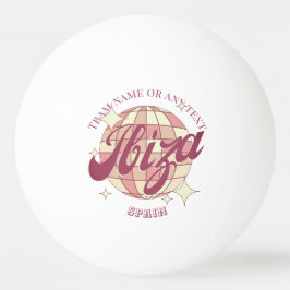 Bolinha De Ping Pong Tênis da Cidade Espanha de Ibiza