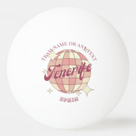 Bolinha De Ping Pong Tênis da cidade Espanha de Tenerife
