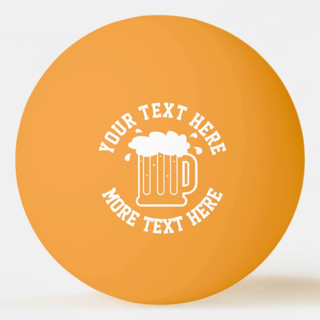 Bolinha De Ping Pong tênis de mesa de cerveja (Frente)