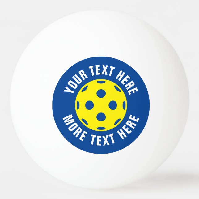 Bolinha De Ping Pong Tênis de mesa de pickleball personalizado (Frente)