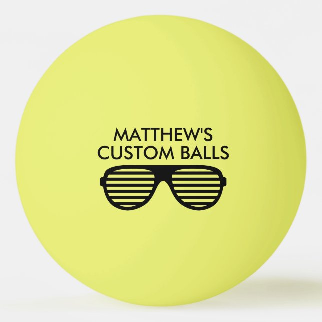 Bolinha De Ping Pong Tênis de mesa engraçada personalizada (Frente)