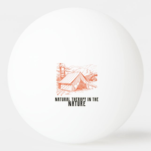 Bolinha De Ping Pong Terapia Natural na Natureza (Frente)