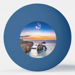 Bolinha De Ping Pong Terra Termina Sunset Enys Dodnan Armada Cornualha