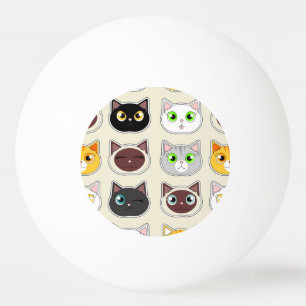 Bolinha De Ping Pong Teste padrão bonito dos gatos