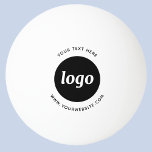 Bolinha De Ping Pong Texto do logotipo Website Promocional comercial<br><div class="desc">Adicione seu próprio logotipo e escolha de texto a este design. Remova o texto superior ou inferior,  se preferir. Minimalista e profissional. Excelente para marcas de funcionários,  patrocínio ou como produto promocional para seus clientes e clientes.</div>
