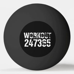 Bolinha De Ping Pong Texto vestido e arranhado Workout 247365 branco