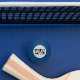 Bolinha De Ping Pong Texto vestido e arranhado Workout 247365 preto