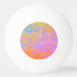Bolinha De Ping Pong textura pintada em cores de pôr do sol