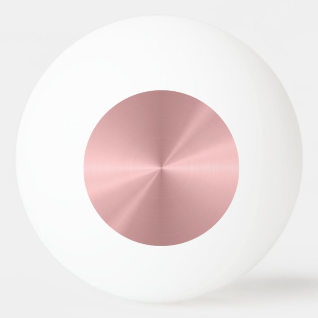 Bolinha De Ping Pong Textura radial metálica Dourado cor-de-rosa (Frente)