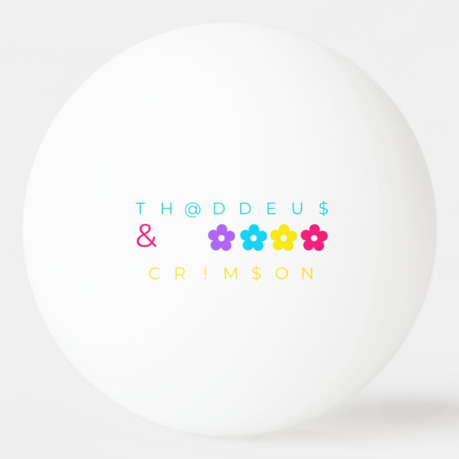 BOLINHA DE PING PONG TH@DDEU$ & CRIM$ON (Frente)
