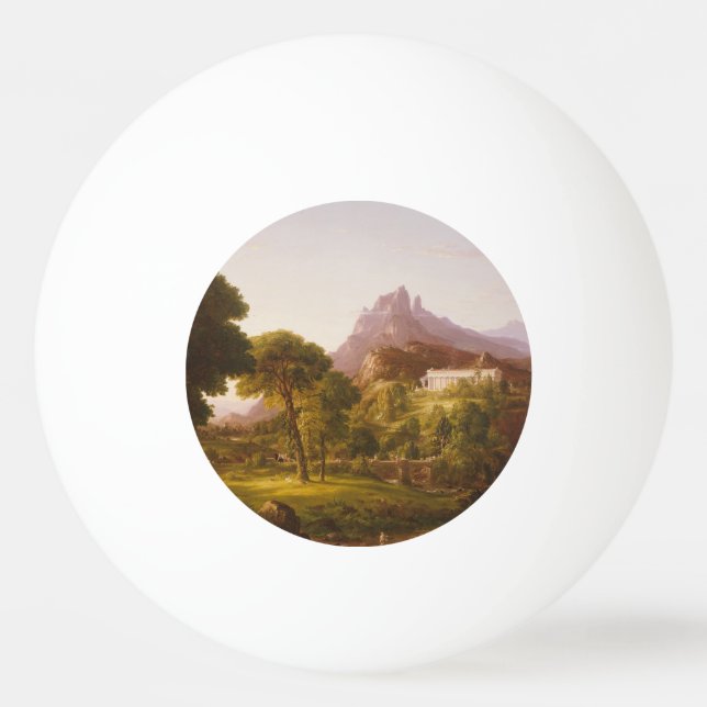 Bolinha De Ping Pong Thomas Cole Dream of Arcadia (Frente)