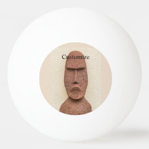 Bolinha De Ping Pong Thunder_Cove da Cabeça de Moai da Ilha páscoa