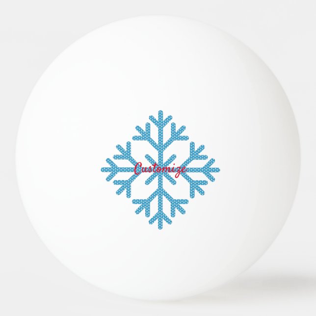 Bolinha De Ping Pong Thunder_Cove do Floco de Neve Azul Icy (Frente)