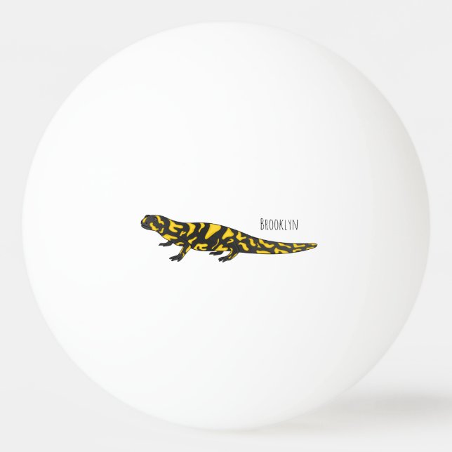 Bolinha De Ping Pong Tiger salamander cartoon (Frente)